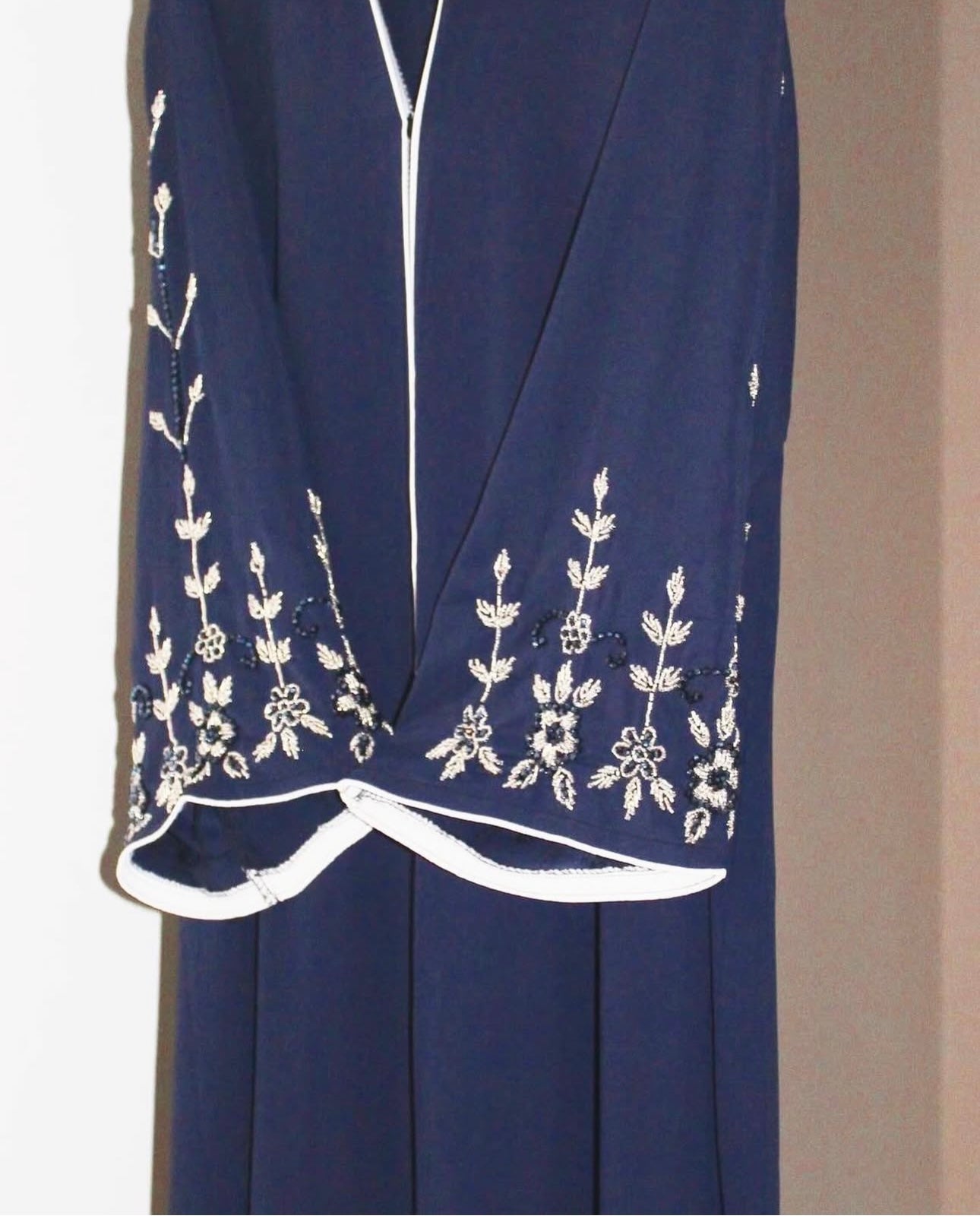 Dark Blue Elegant Abaya