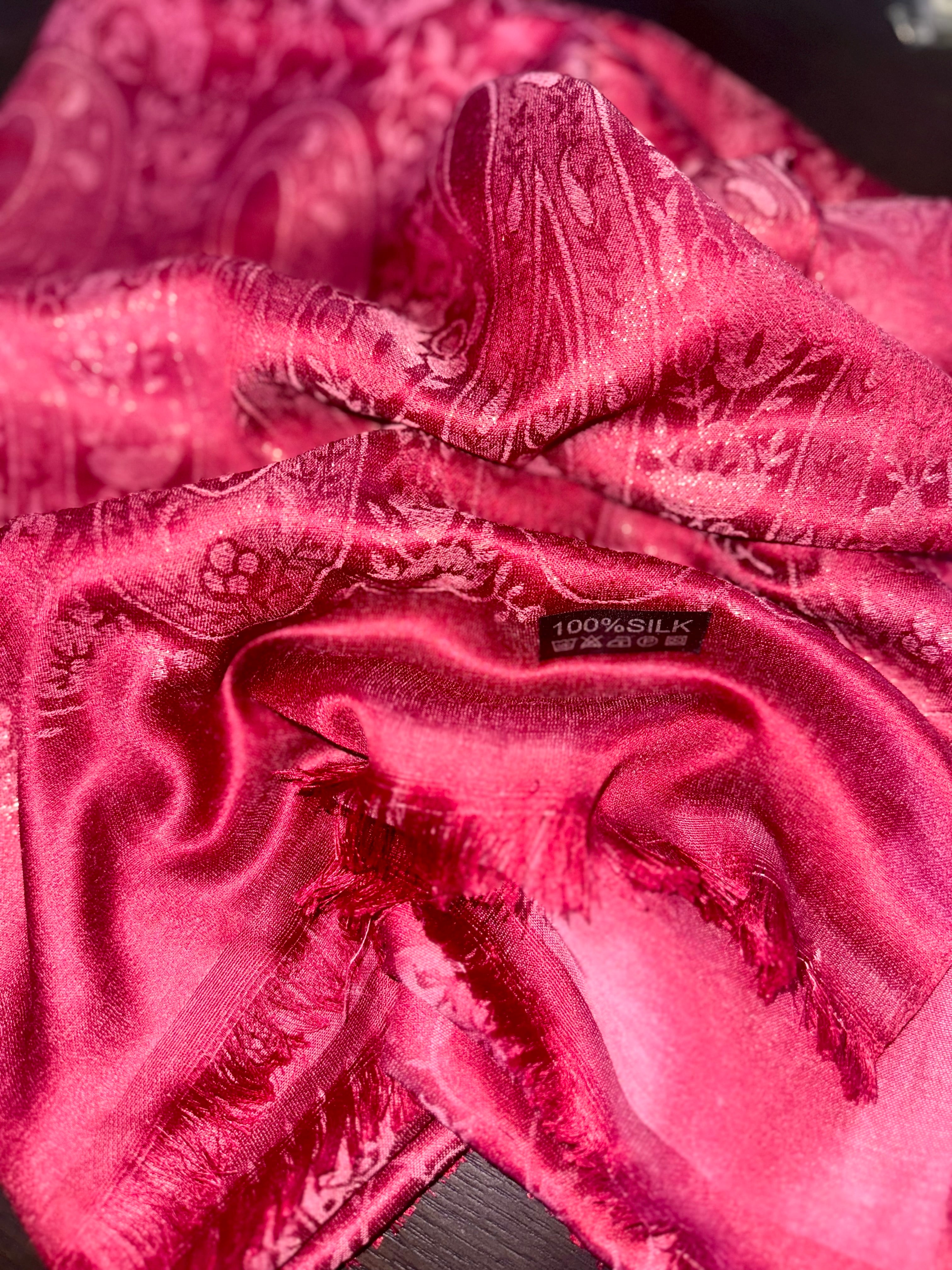 100’ silk woven out of silk
