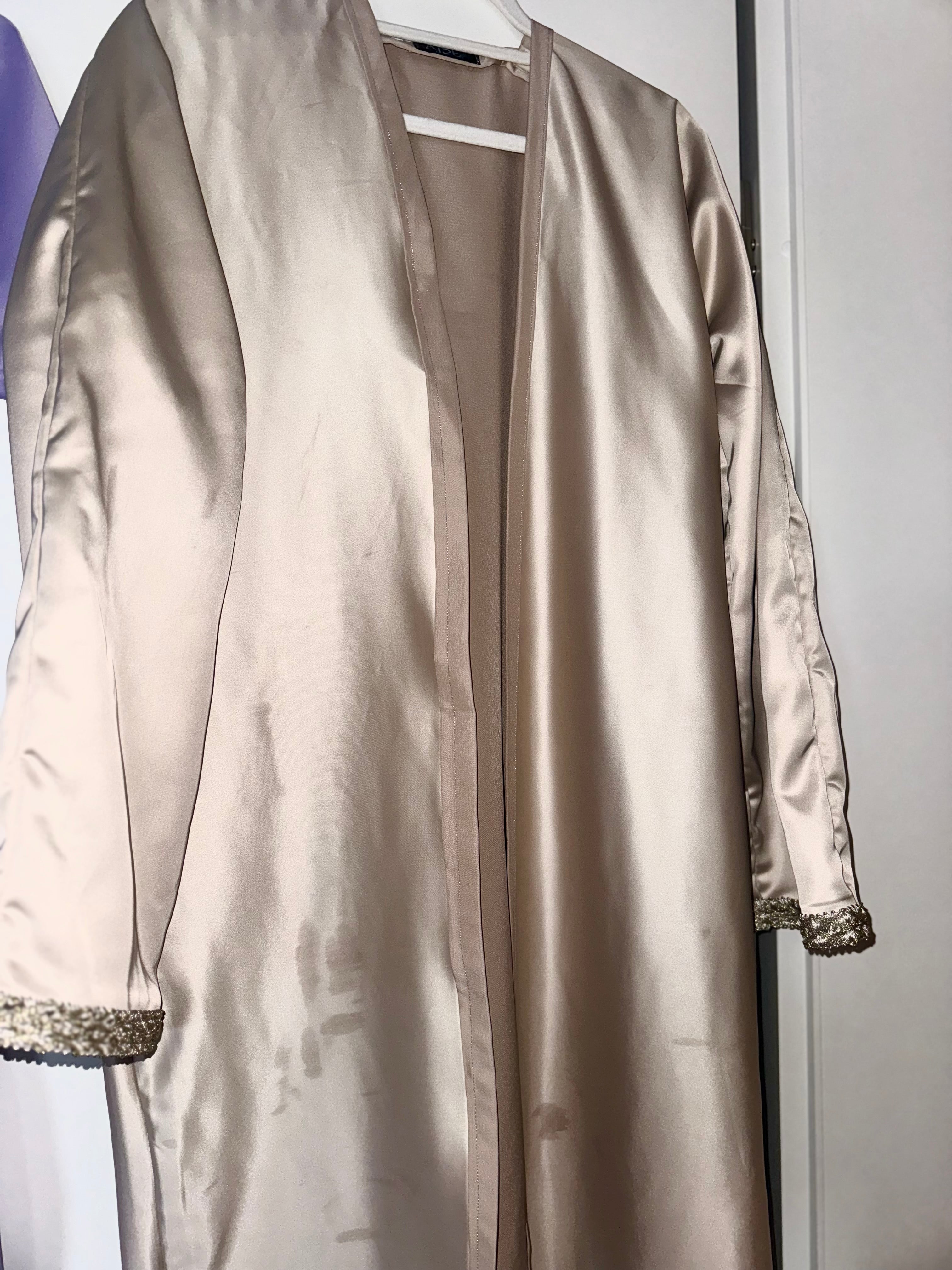 Champagne coloured abaya